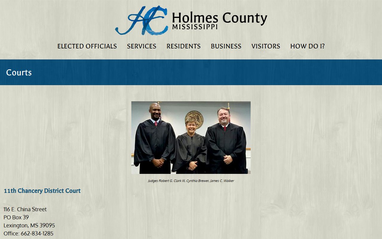 Holmes County court records after arrest court office page